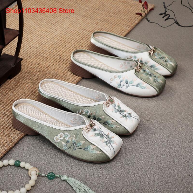 Ethnic Fashion Women - Neue bestickte Hausschuhe für Damen, flache