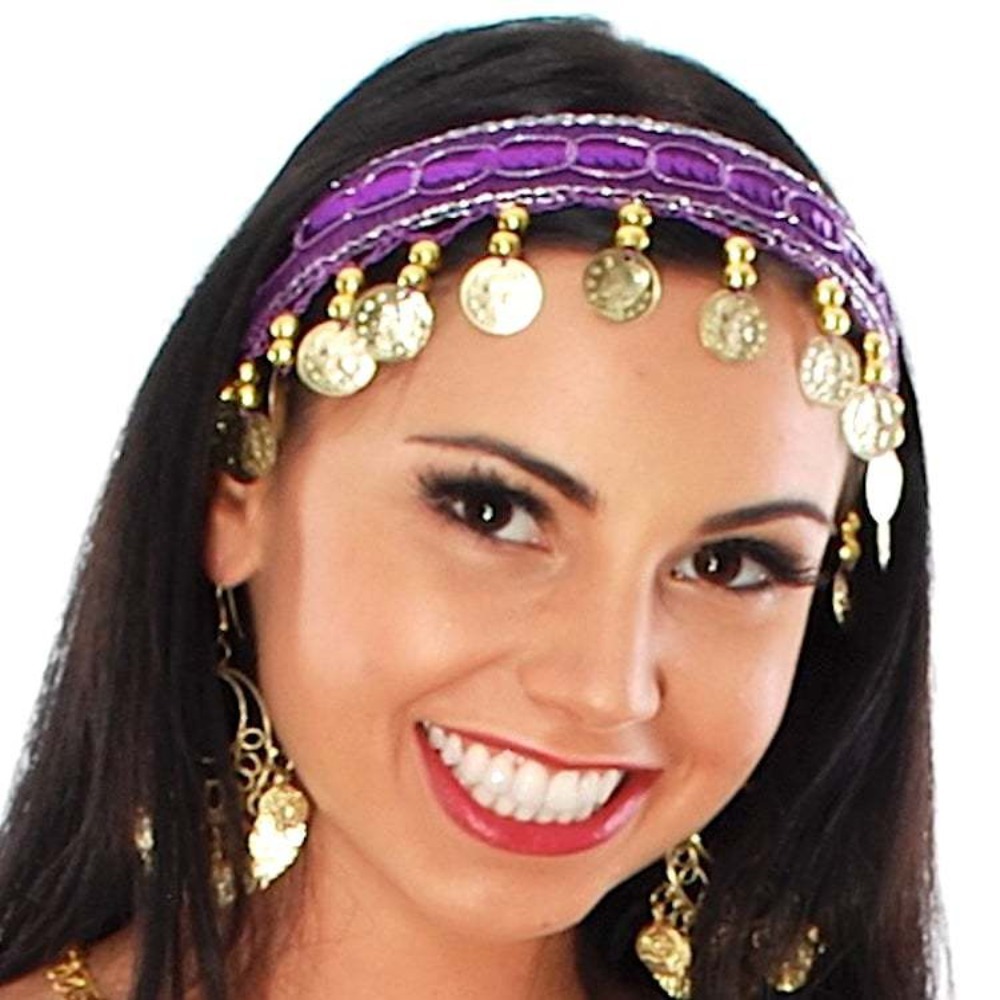 Ethnic Fashion India - Modischer Kunststoff-Haarreif, mehrfarbig, ethnisches Kopfschmuck-Stirnband für
