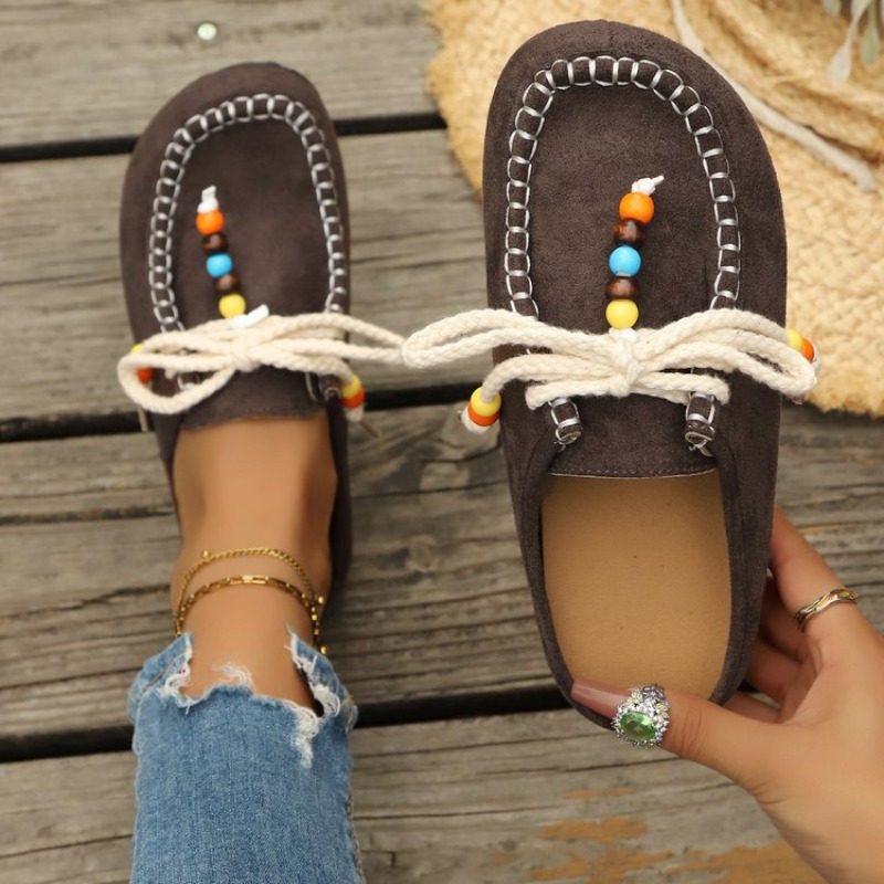 New Ethnic Fashion - Damen 2026 Neue Slip-On Loafer Weiche