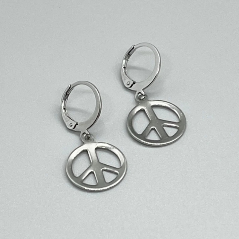 Edelstahl-Ohrringe mit FRIEDEN – Go Ethnic Fashion Bewertung und Preis