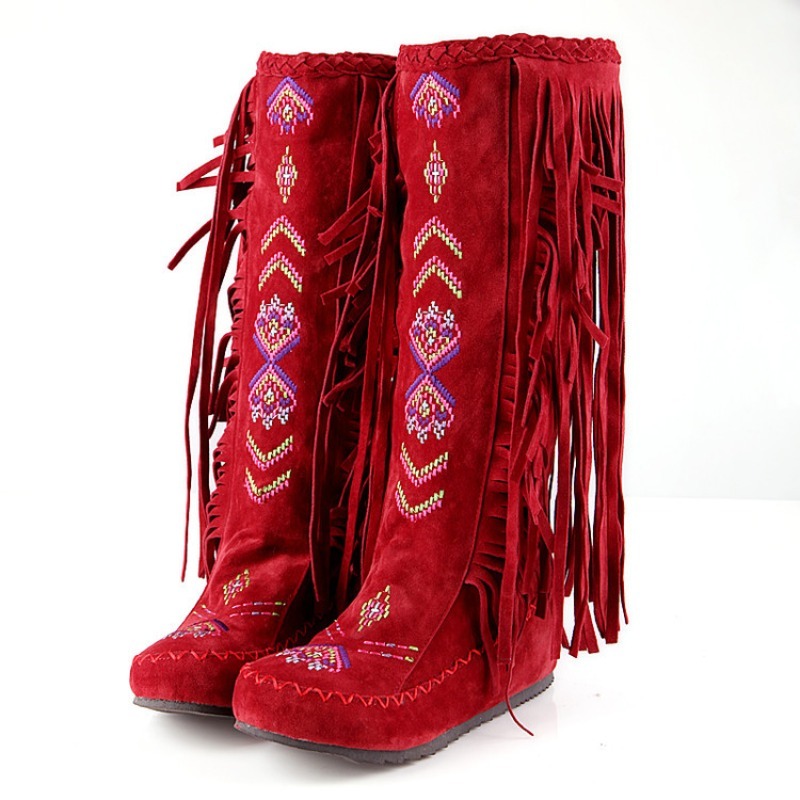 Quastenstiefel Handgefertigte  – Ethnic Fashion Women Bewertung und Preis