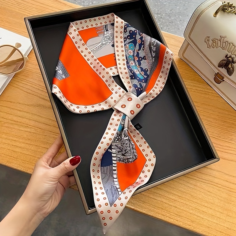 Boho Chic Orange Blumen druck  – Ethnic Fashion Design Bewertung und Preis