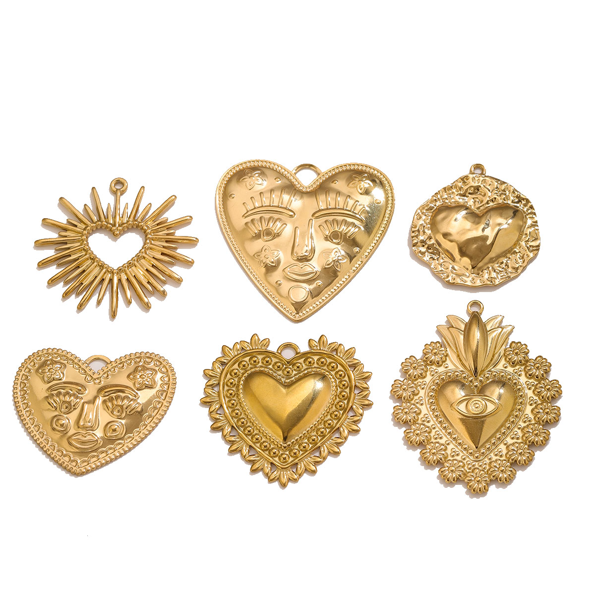 5 Stück PVD-Gold-Edelstahl-Her – Ethnic Fashion Design Bewertung und Preis
