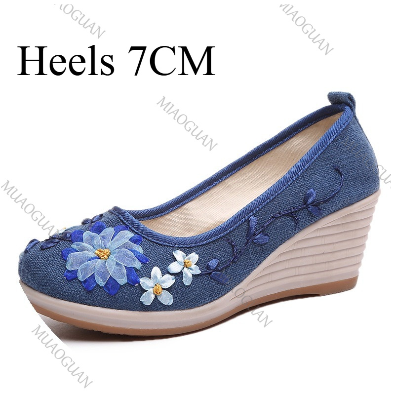 Bestickte Damen-Komfort-Keilab – Ethnic Fashion Women Bewertung und Preis